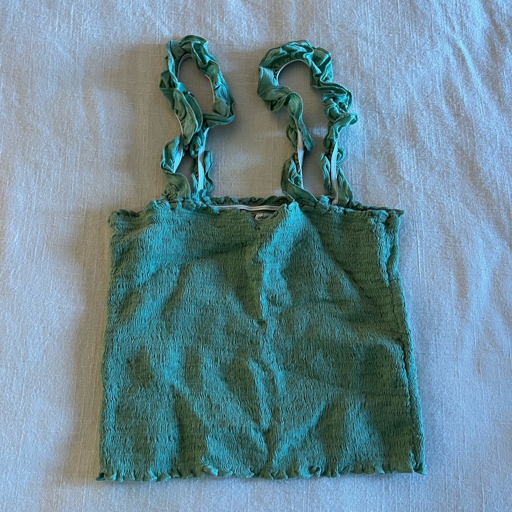 Green Crop Top